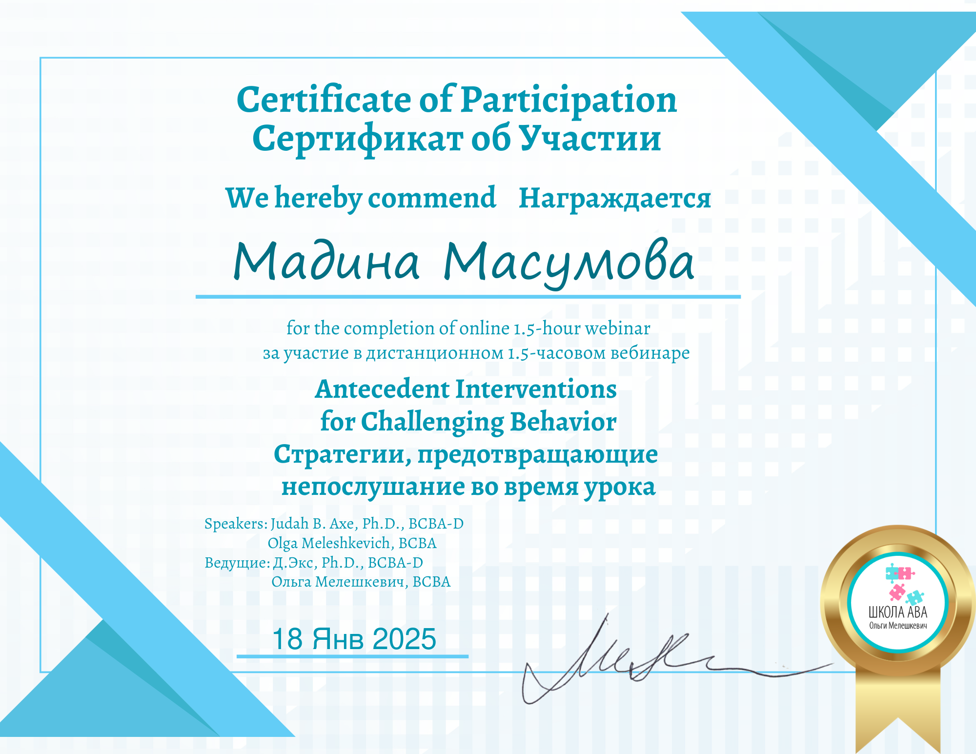 Сертификат эксперта