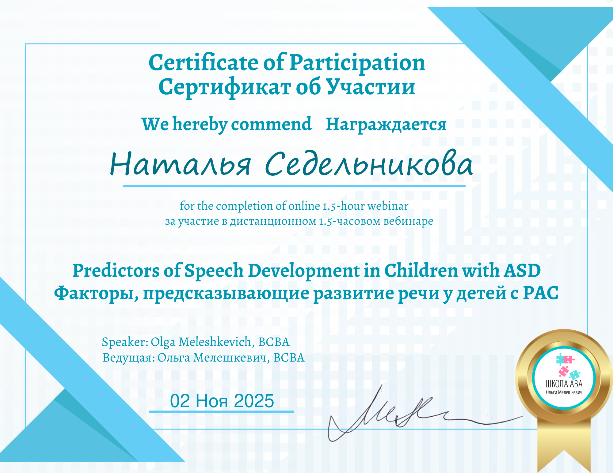 Сертификат эксперта