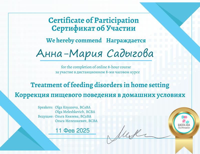 Сертификат эксперта